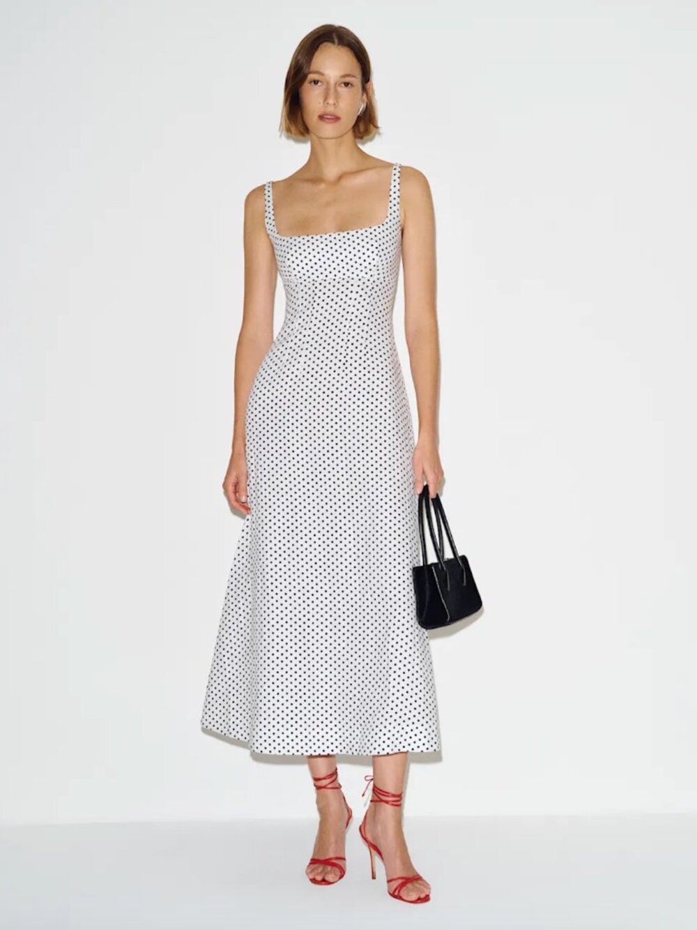 Reformation Sabine Linen Dress Ivory - Size 0